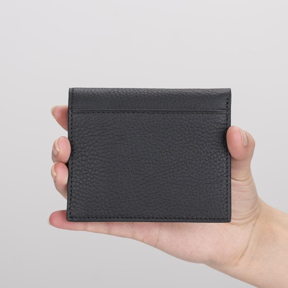 Leather Yetta Card Holder - Brown Brown Bouletta