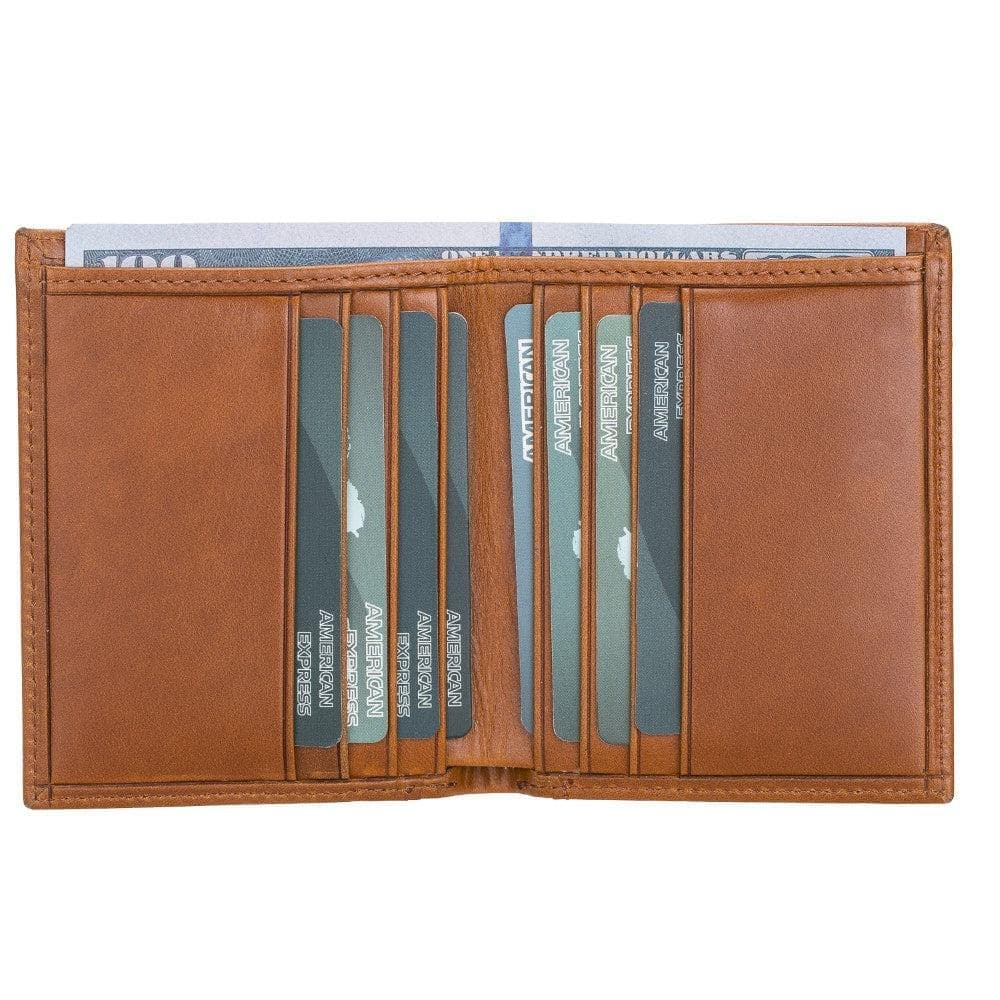 Leather Yetta Card Holder - Floather Brown Floather Brown Bouletta