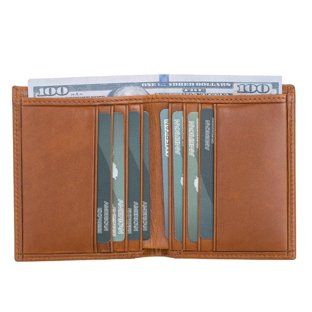 Leather Yetta Card Holder - Floather Brown Floather Brown Bouletta