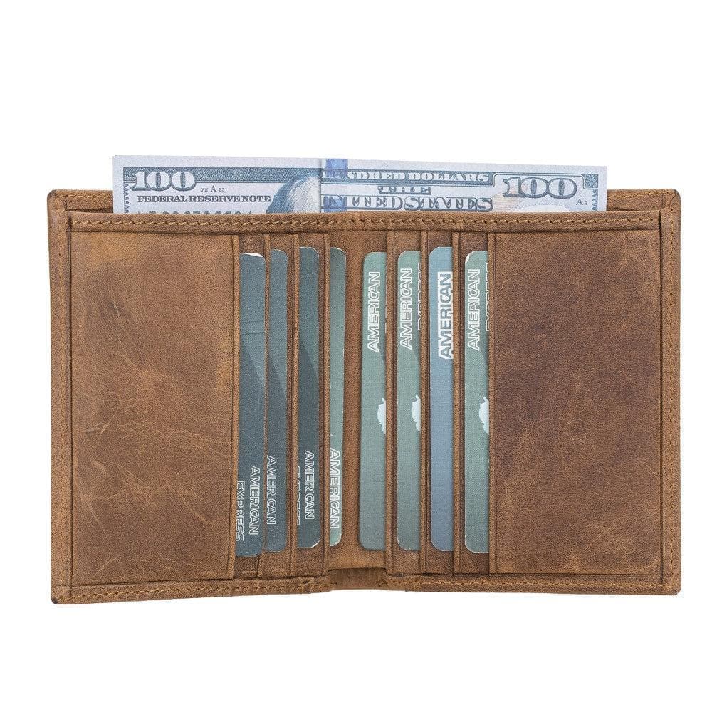 Leather Yetta Card Holder - Floather Brown Floather Brown Bouletta