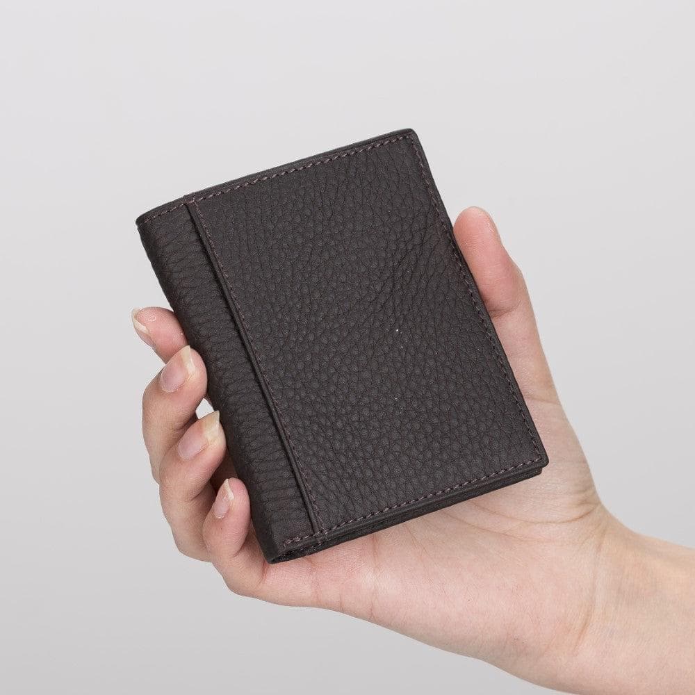 Leather Yetta Card Holder - Floather Brown Floather Brown Bouletta