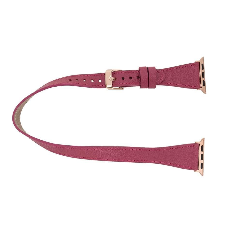 Leeds Double Tour Slim Apple Watch Leather Straps Bouletta