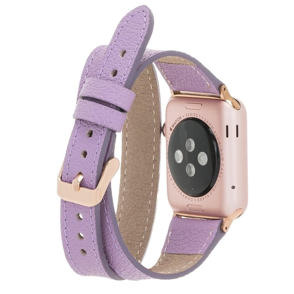 Leeds Double Tour Slim Apple Watch Leather Straps Bouletta