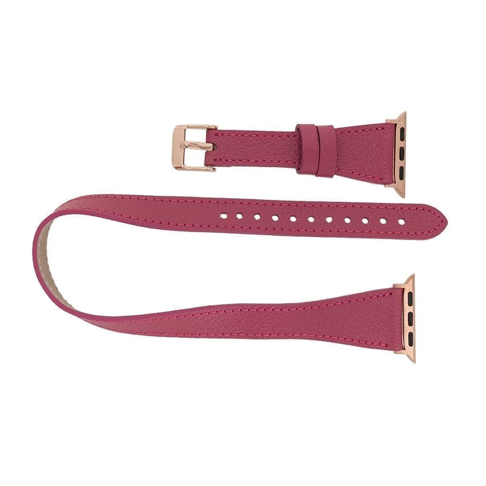 Leeds Double Tour Slim Apple Watch Leather Straps Bouletta