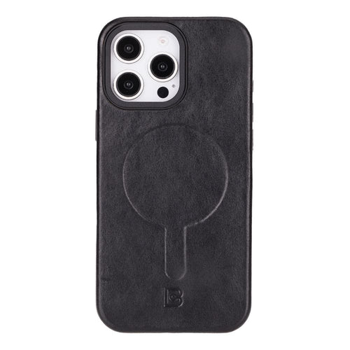 Lexora Leather iPhone 16 Pro Case Black Bouletta