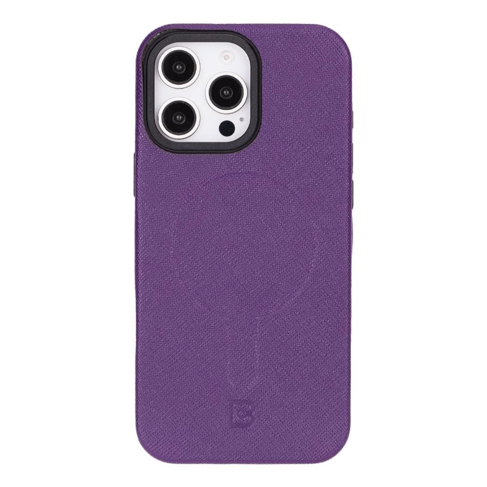 Lexora Leather iPhone 16 Pro Max Case Purple Bouletta