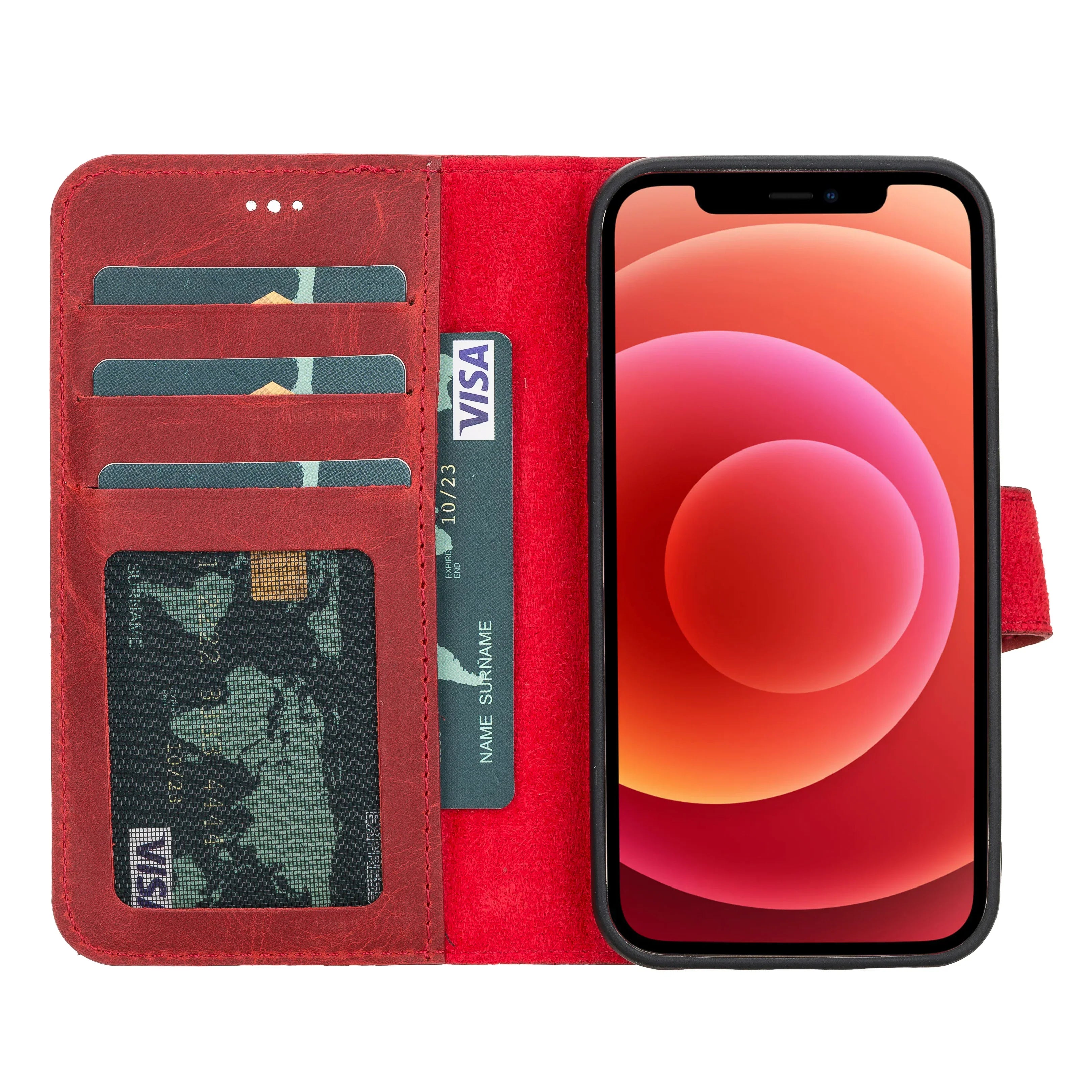 Liluri iPhone 12 Mini Detachable Leather Wallet Case Bouletta