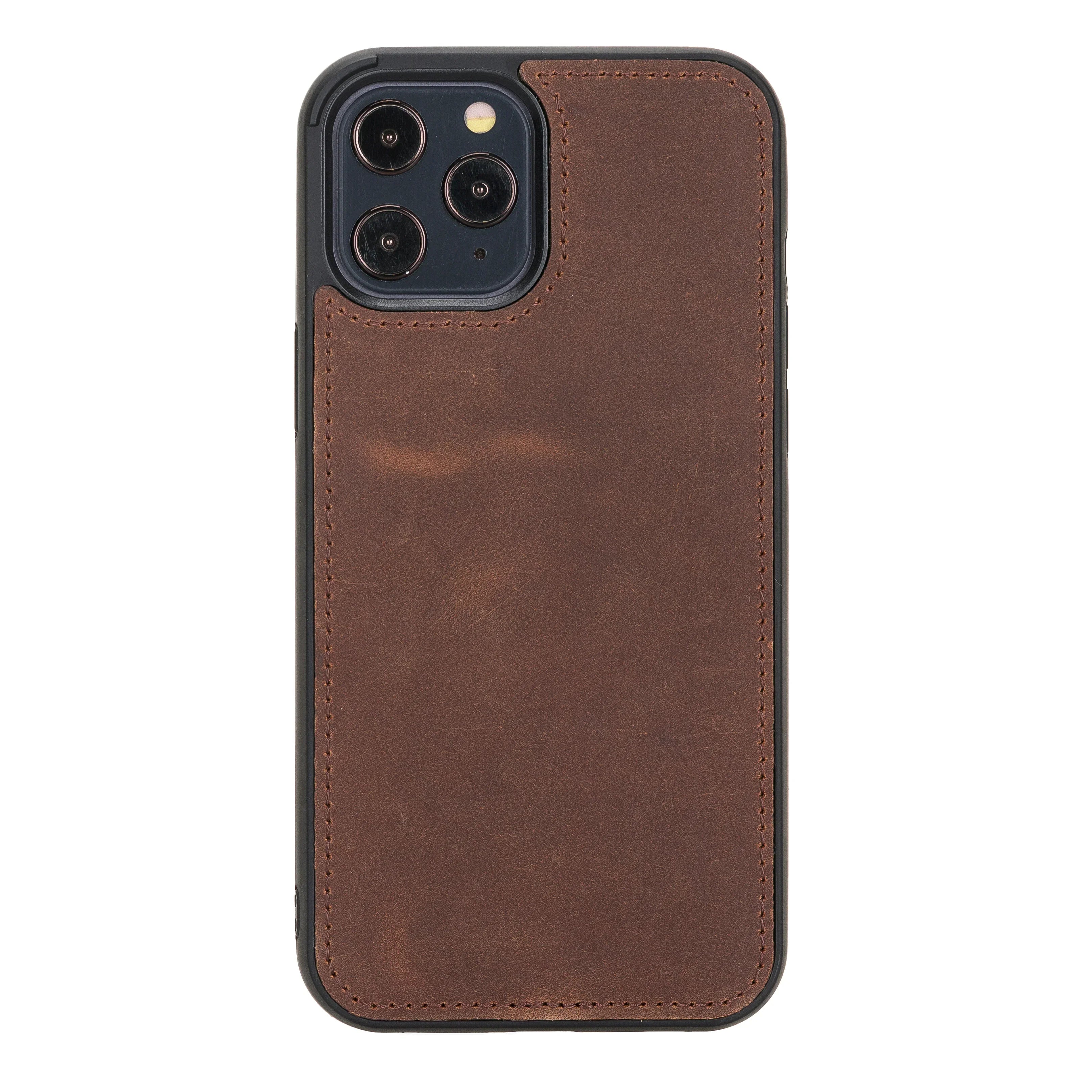 Liluri iPhone 12 Pro Max Detachable Leather Wallet Case Saddle Brown Bouletta