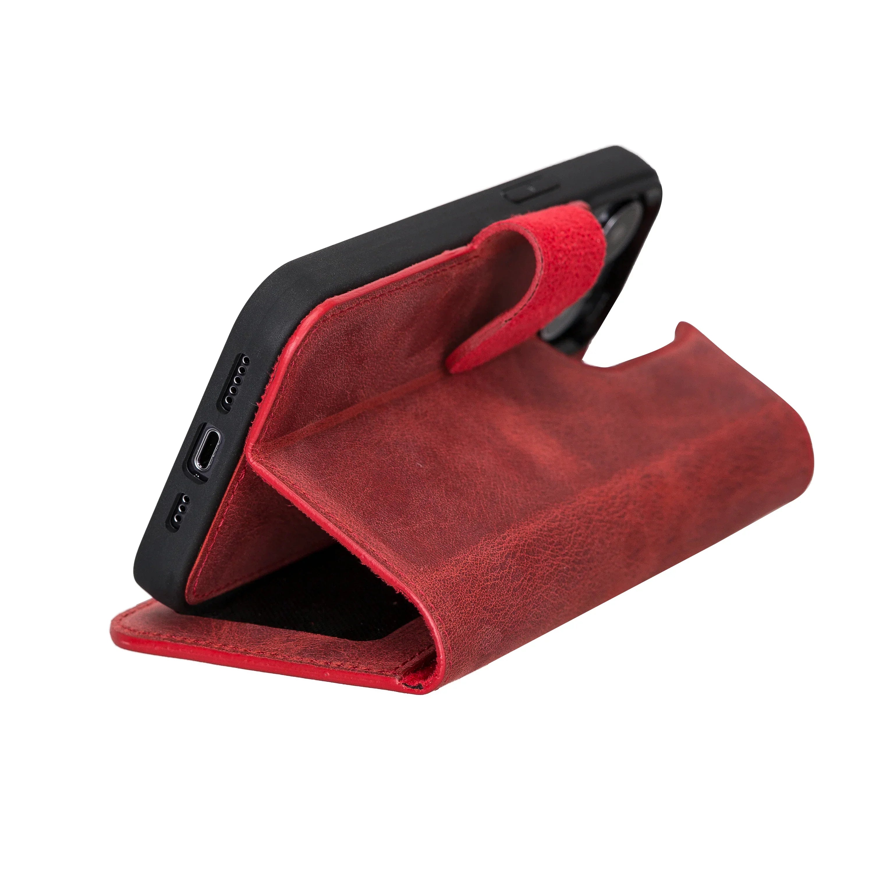 Liluri iPhone 13 Pro Detachable Leather Wallet Case Bouletta