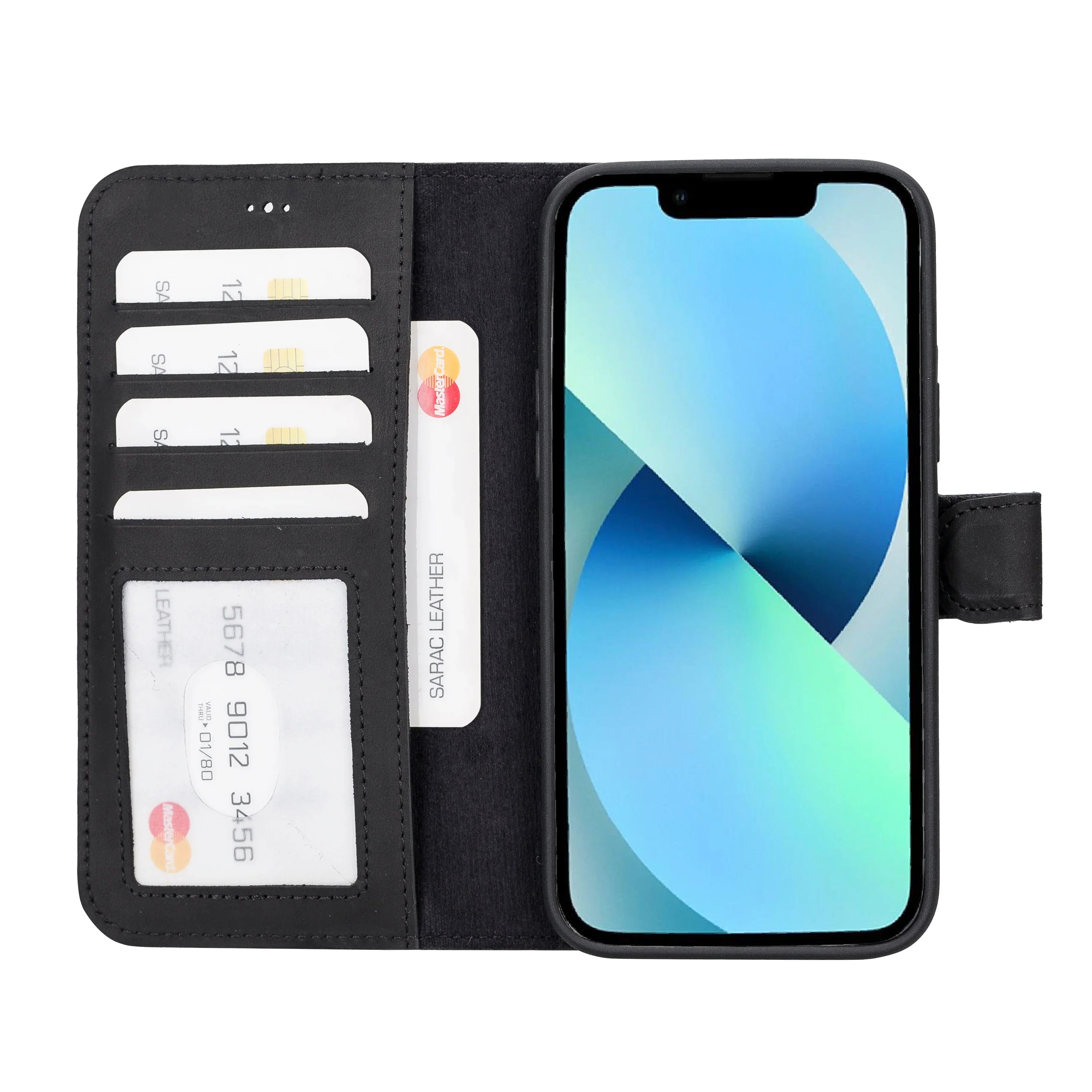 Liluri iPhone 14 Plus Detachable Leather Wallet Case Bouletta