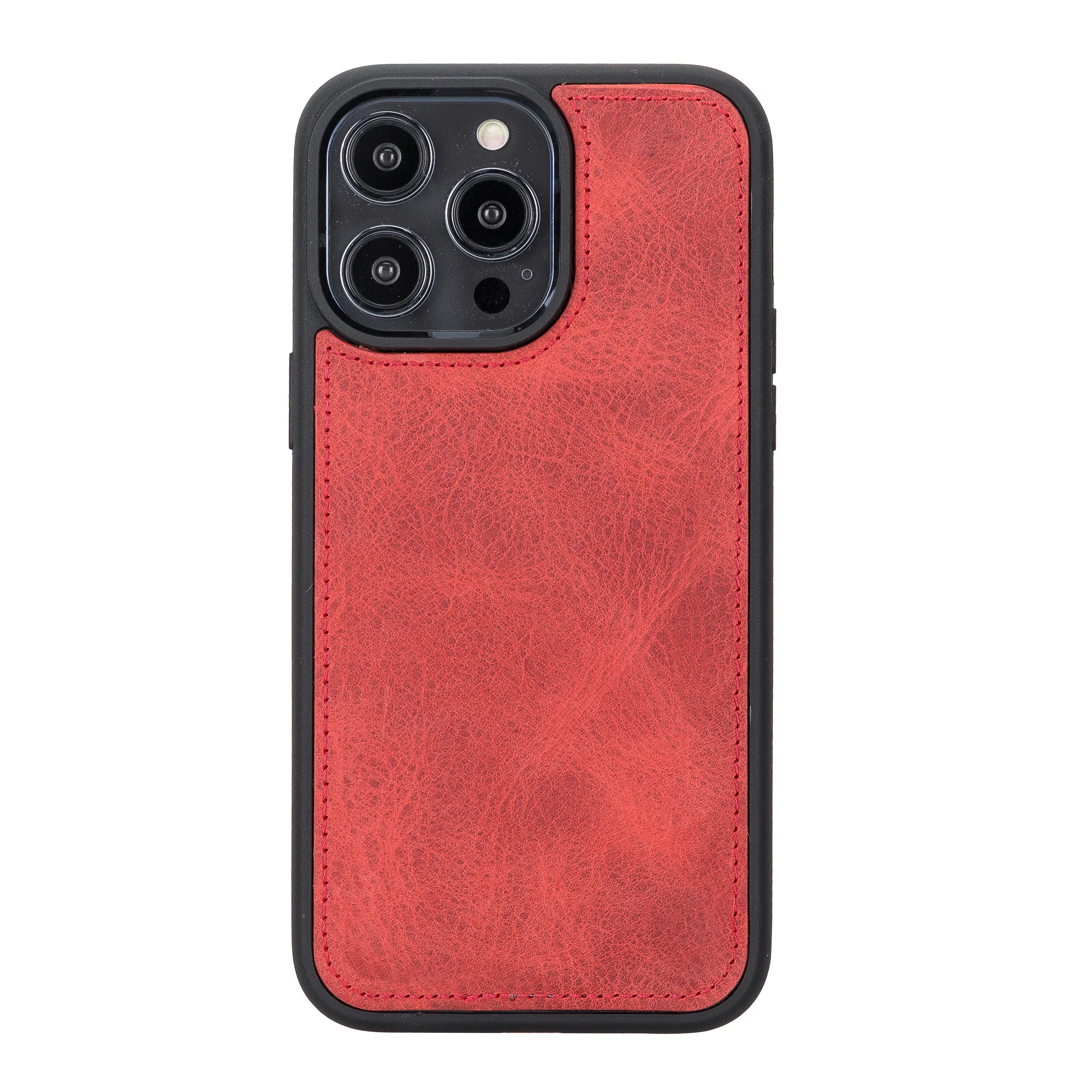 Liluri iPhone 14 Pro Max Detachable Leather Wallet Case Red Bouletta