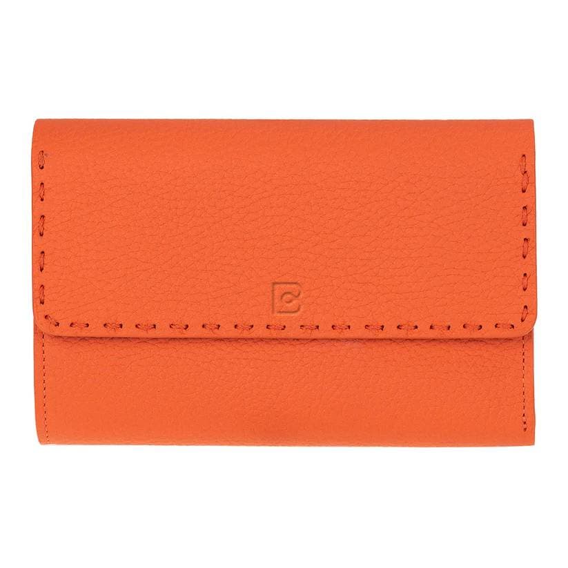 Linea Leather Women's Wallet Pebble Orange Bouletta