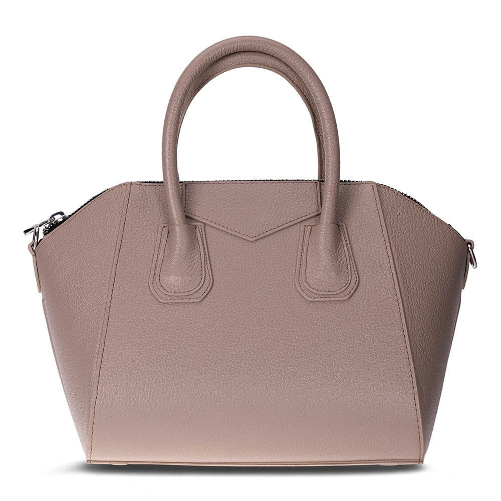 Lorenza Leather Women's Bag, Medium Mink Bouletta