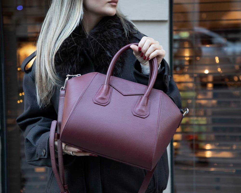 Lorenza Leather Women's Bag, Medium Bouletta