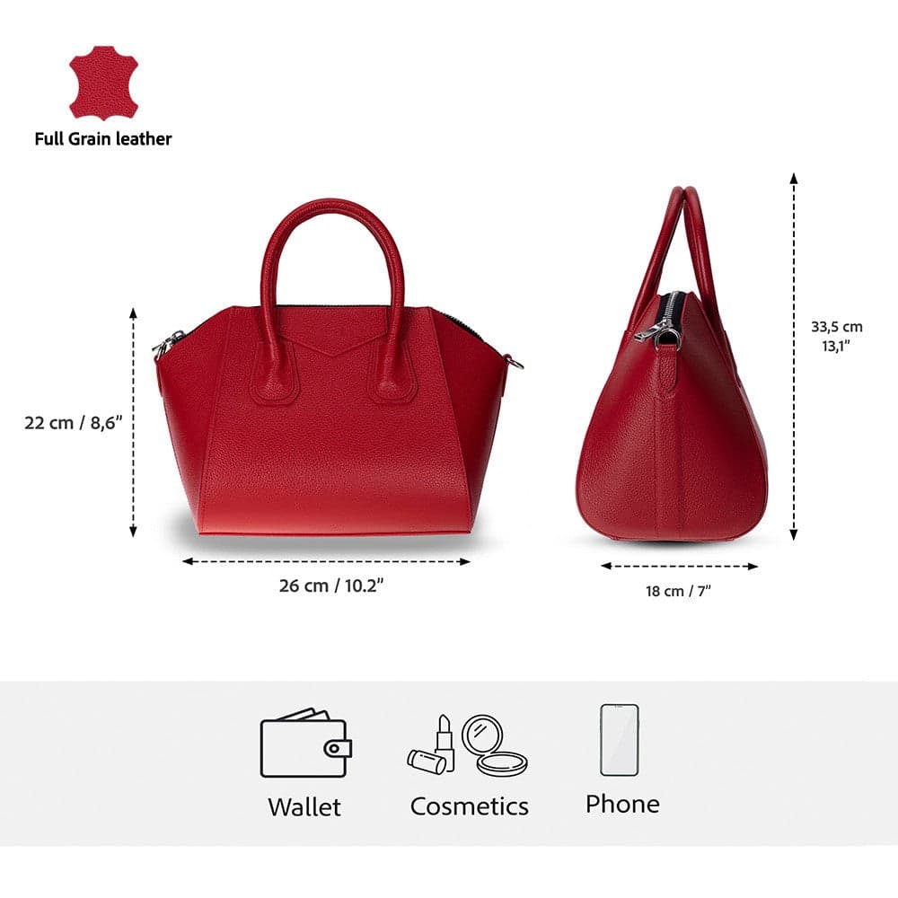 Lorenza Leather Women's Bag, Medium Bouletta