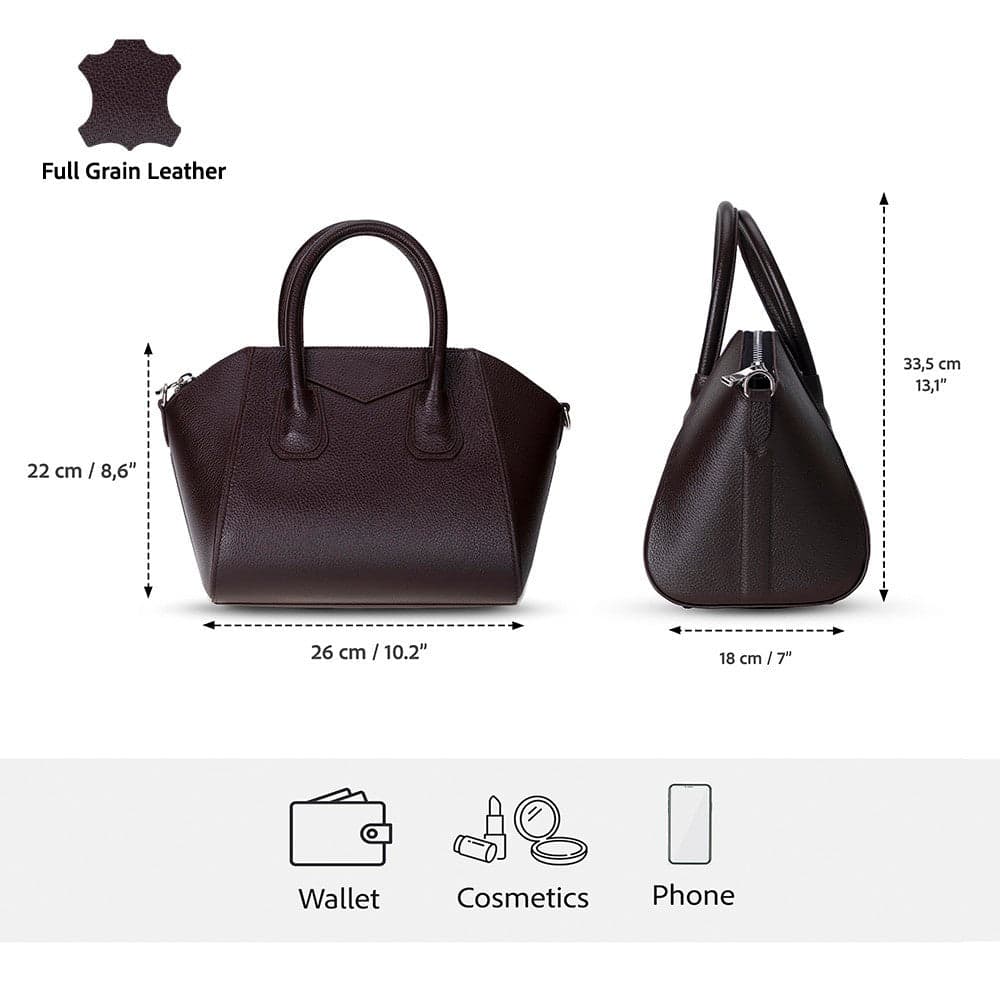 Lorenza Leather Women's Bag, Medium Bouletta