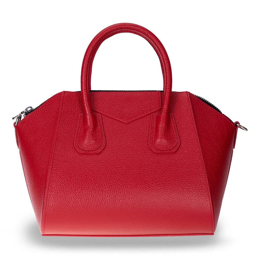 Lorenza Leather Women's Bag, Medium Red Bouletta