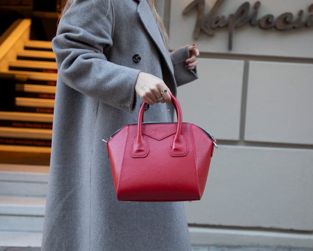 Lorenza Women's Leather Bag, Medium Bouletta