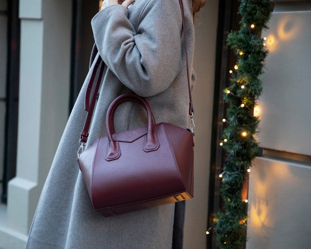 Lorenza Women's Leather Bag, Medium Bouletta