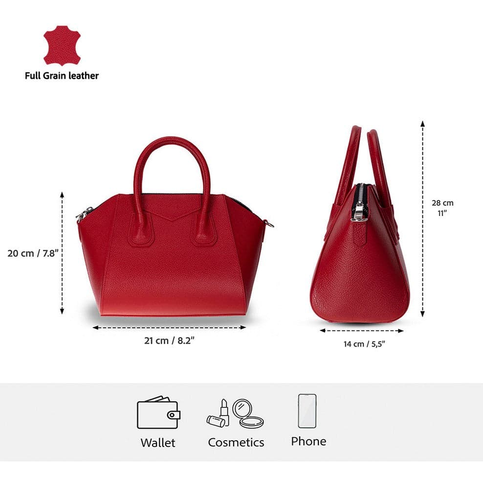 Lorenza Women's Leather Bag, Small Bouletta