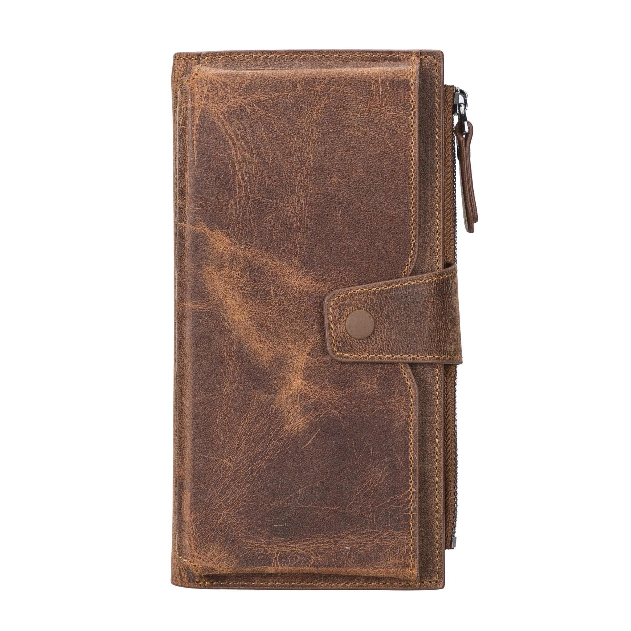 Lozan Genuine Leather Wallet Antic Brown Bouletta