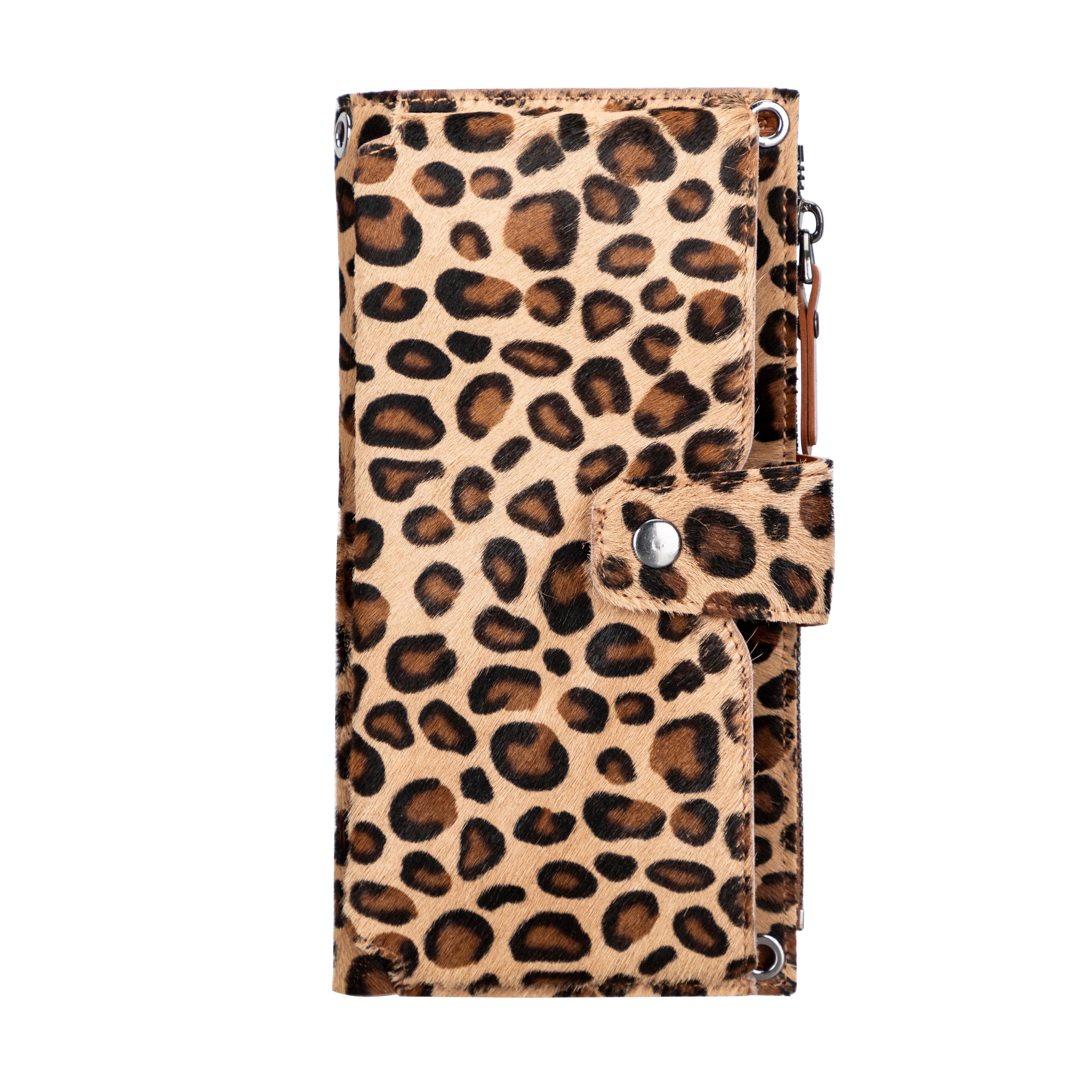 Lozan Leather Strap Wallet Leopard Bouletta