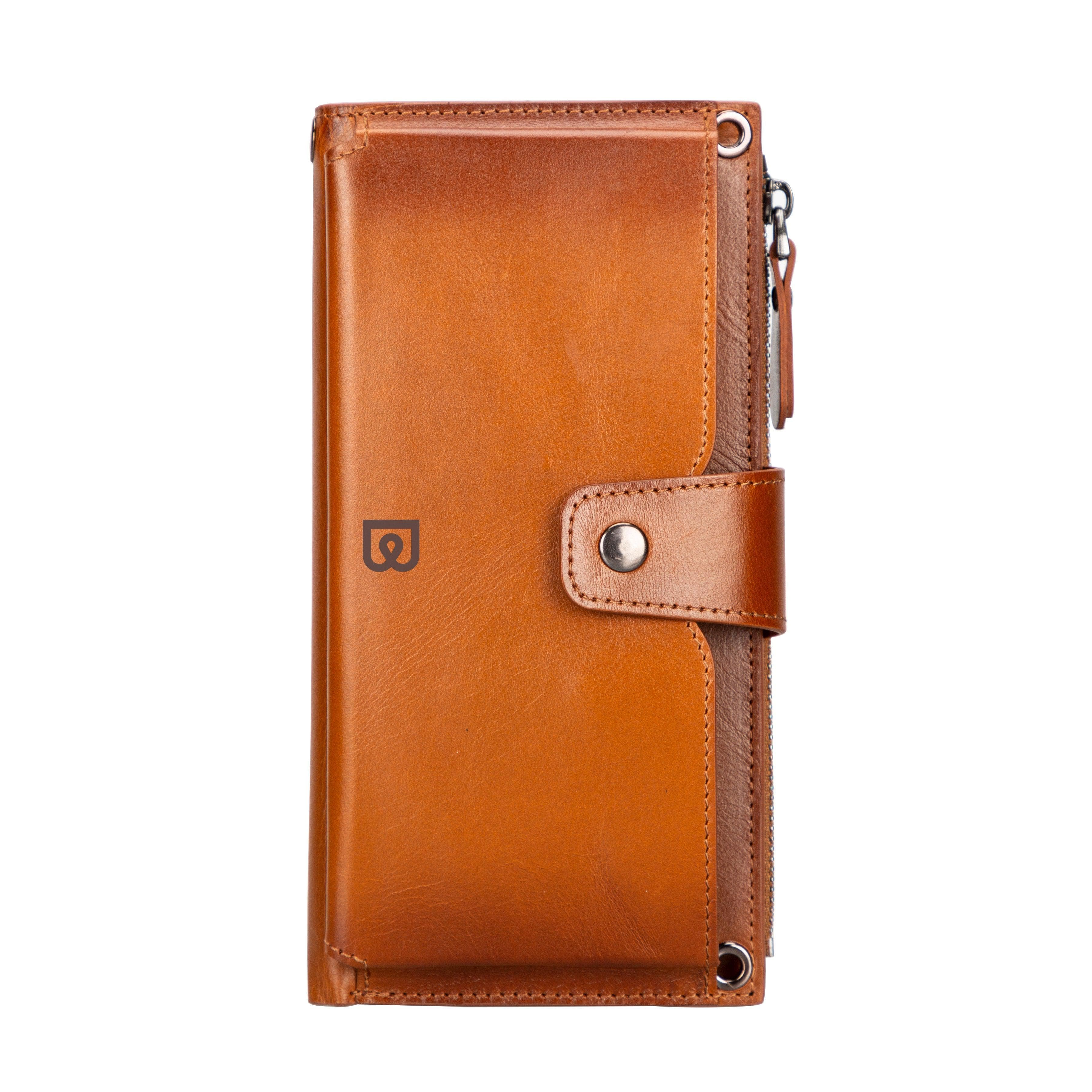 Lozan Leather Strap Wallet Tan Bouletta