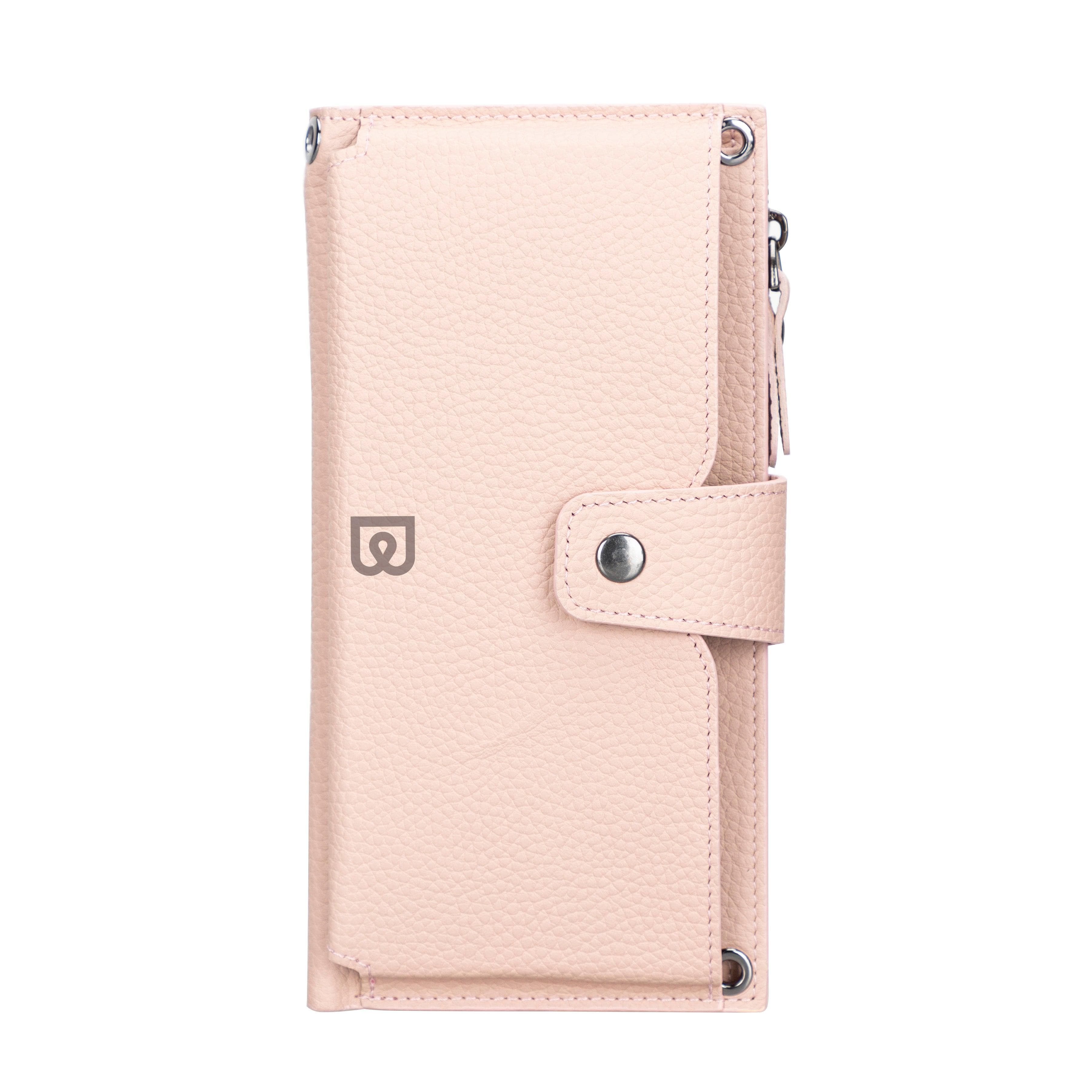 Lozan Leather Strap Wallet Pink Bouletta