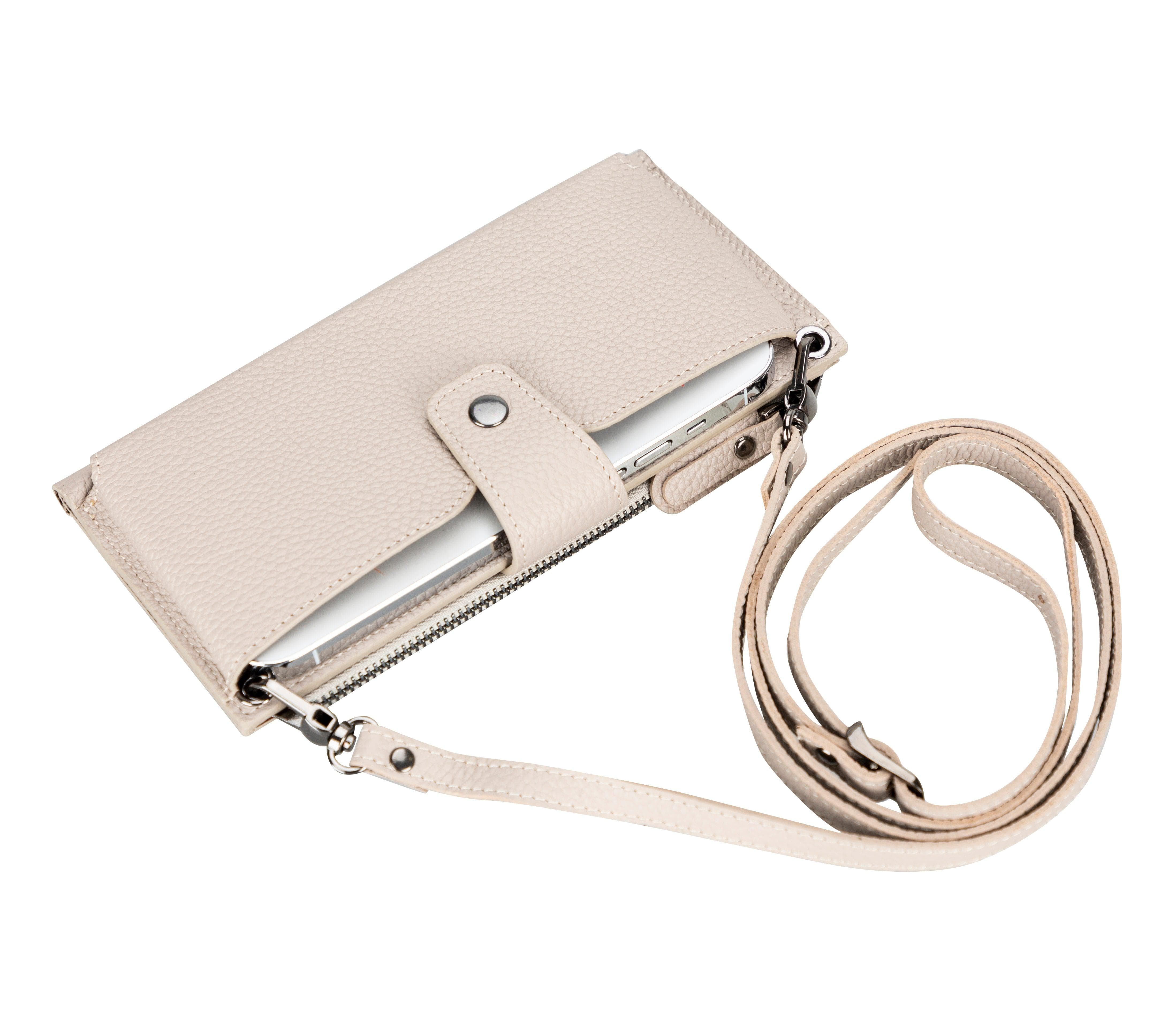 Lozan Strap Leather Wallet Sandy Brown Bouletta