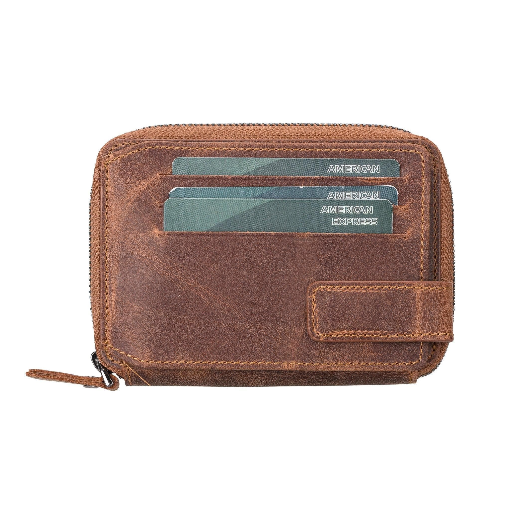 LUGANO WALLET Antic Brown Bouletta