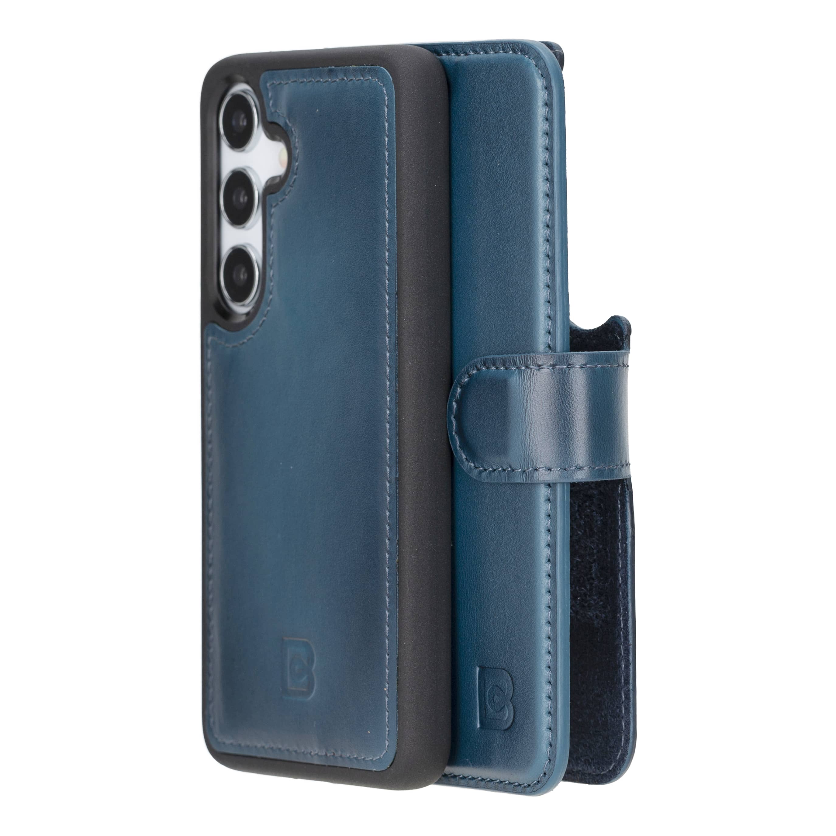 Luxury Handmade Genuine Leather Phone Case for Samsung Galaxy S25 Plus – Magnetic & Detachable, Unisex Bouletta