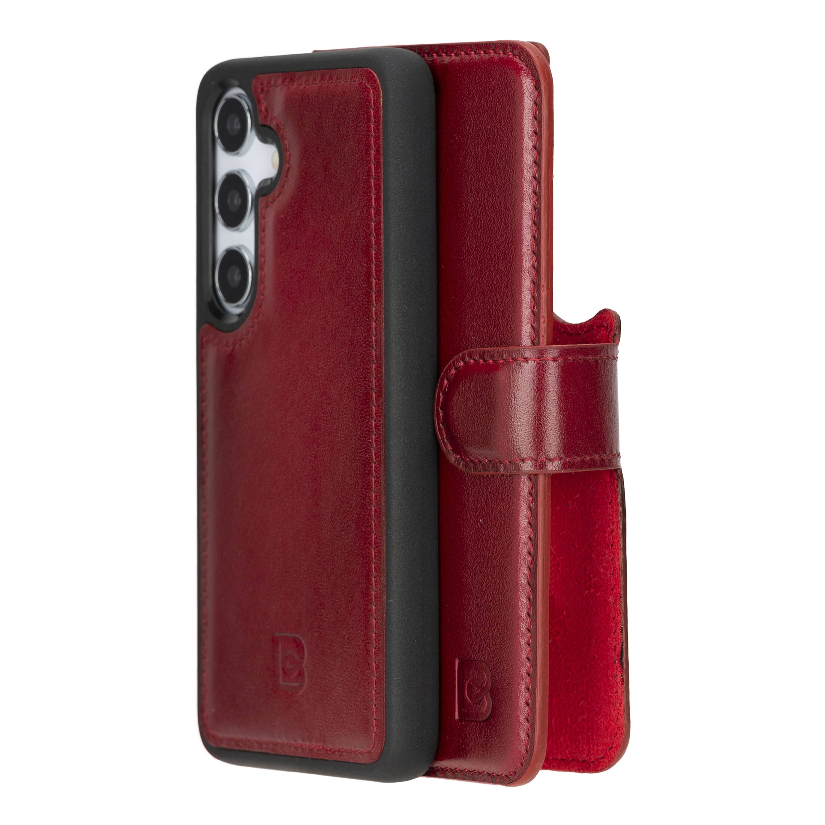 Luxury Handmade Genuine Leather Phone Case for Samsung Galaxy S25 Plus – Magnetic & Detachable, Unisex Bouletta