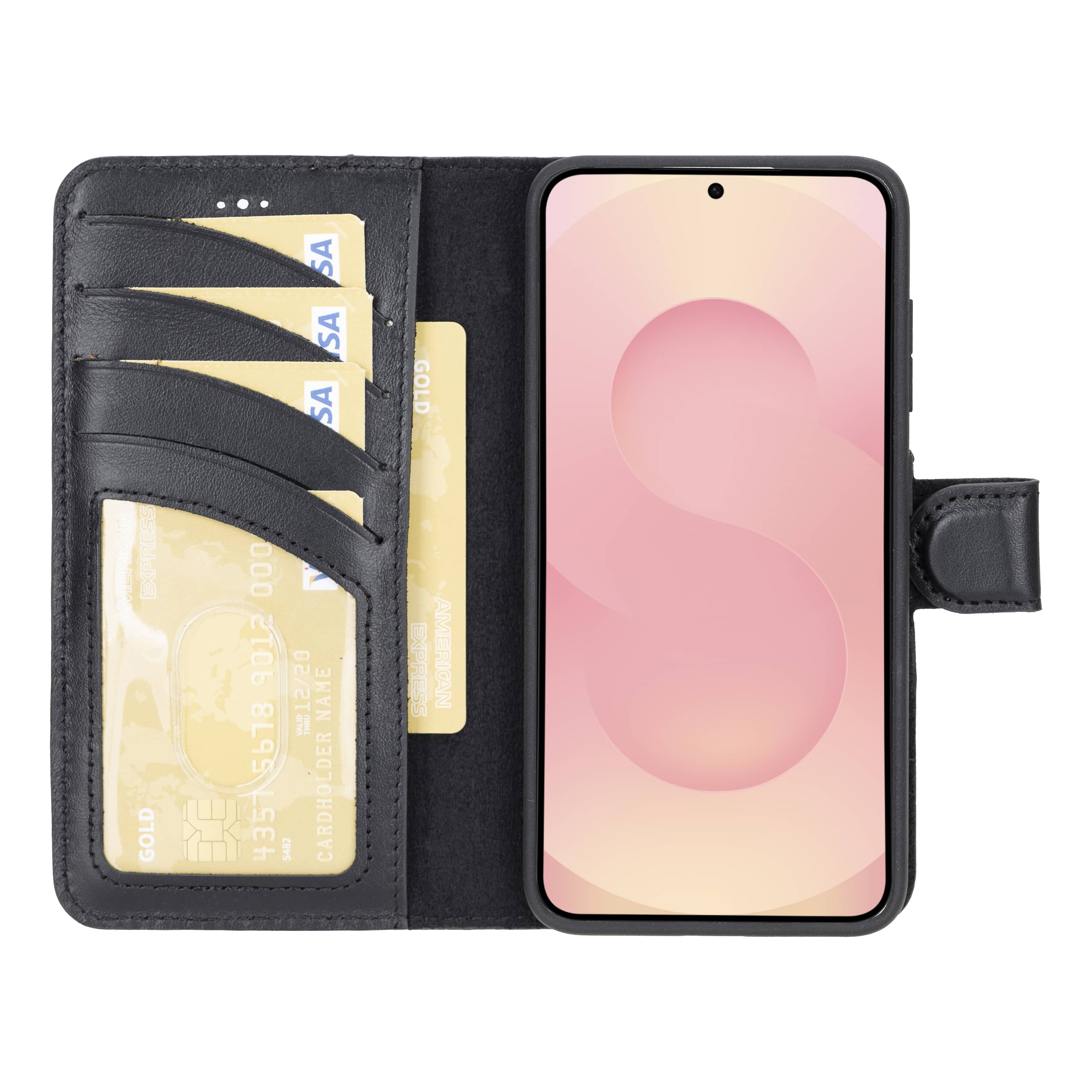 Luxury Handmade Genuine Leather Phone Case for Samsung Galaxy S25 Plus – Magnetic & Detachable, Unisex Bouletta
