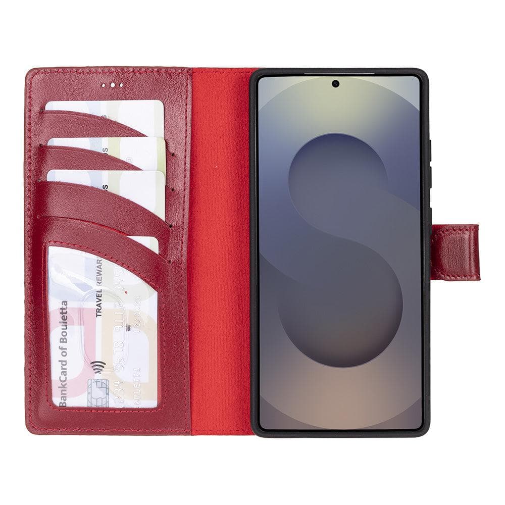 Luxury Handmade Genuine Leather Phone Case for Samsung Galaxy S25 Ultra – Magnetic & Detachable, Unisex Bouletta