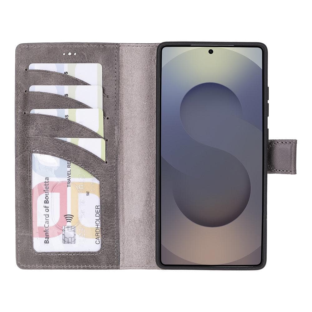 Luxury Handmade Genuine Leather Phone Case for Samsung Galaxy S25 Ultra – Magnetic & Detachable, Unisex Bouletta