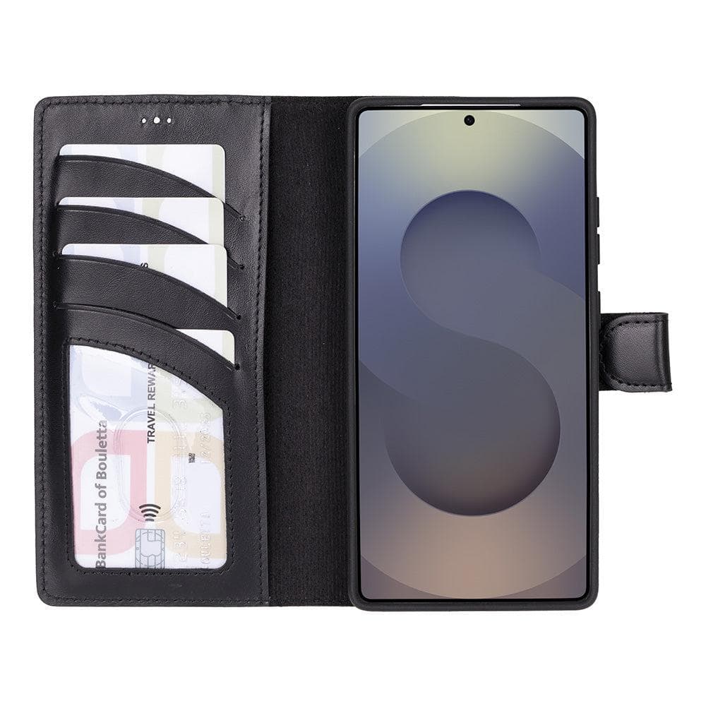 Luxury Handmade Genuine Leather Phone Case for Samsung Galaxy S25 Ultra – Magnetic & Detachable, Unisex Bouletta