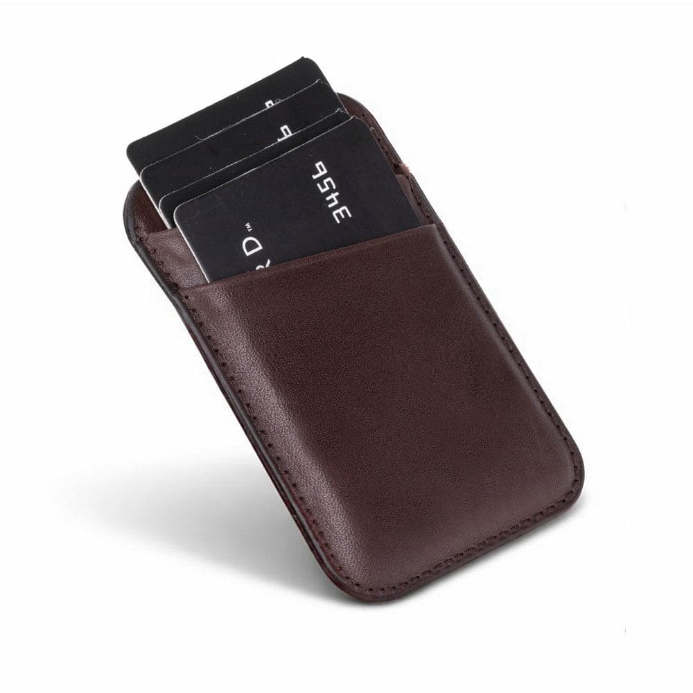 Maggy Fit CC Leather Magnetic Card Holder Espresso Brown Bouletta