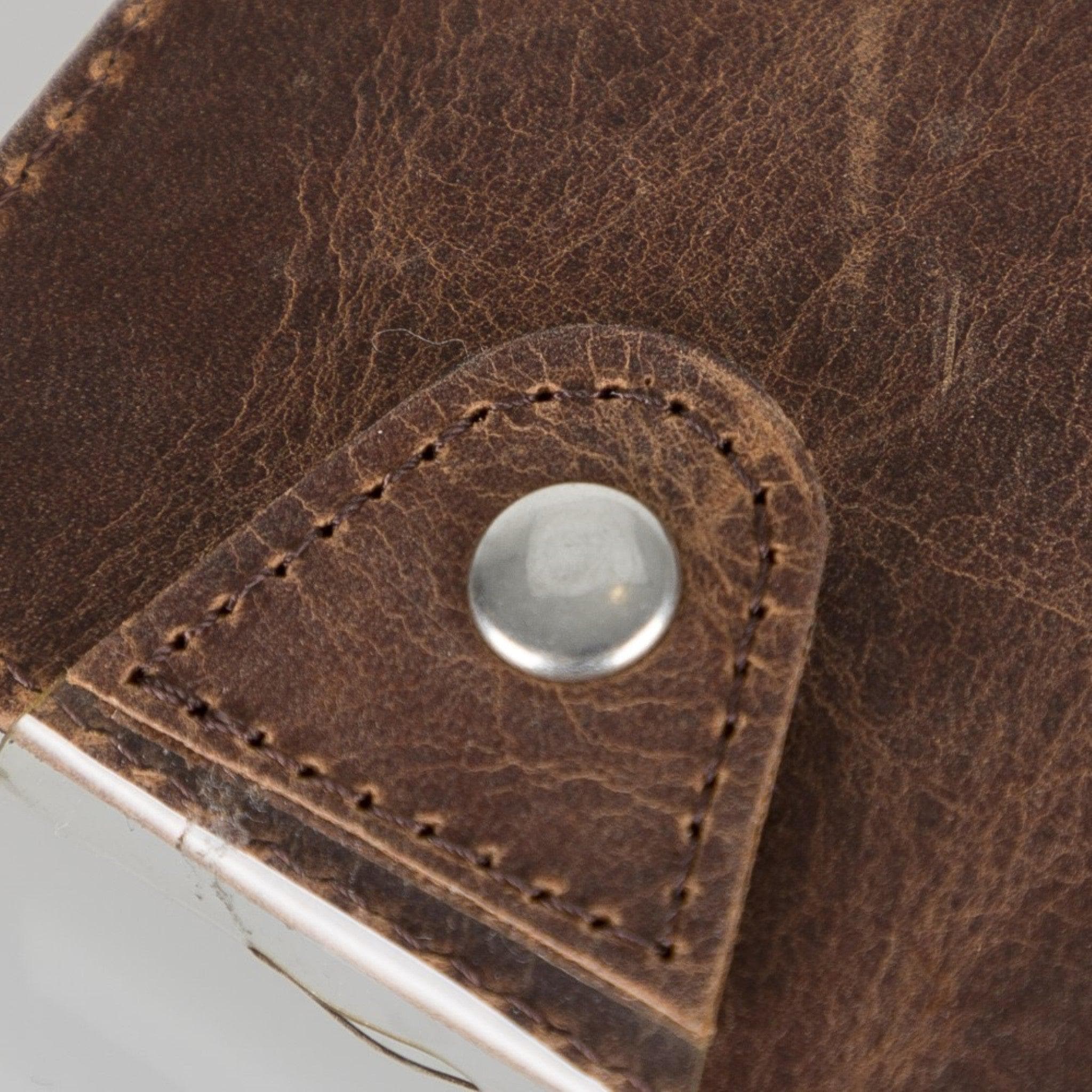 Maggy Magic Genuine Leather Card Holder Antic Brown Bouletta