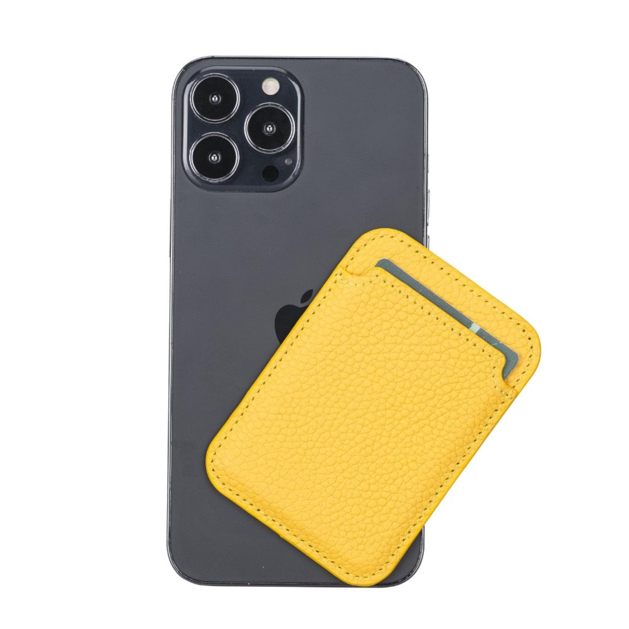 Maggy Magnetic Detachable Leather CardHolder for Back Covers BRN4EF / Leather Bouletta