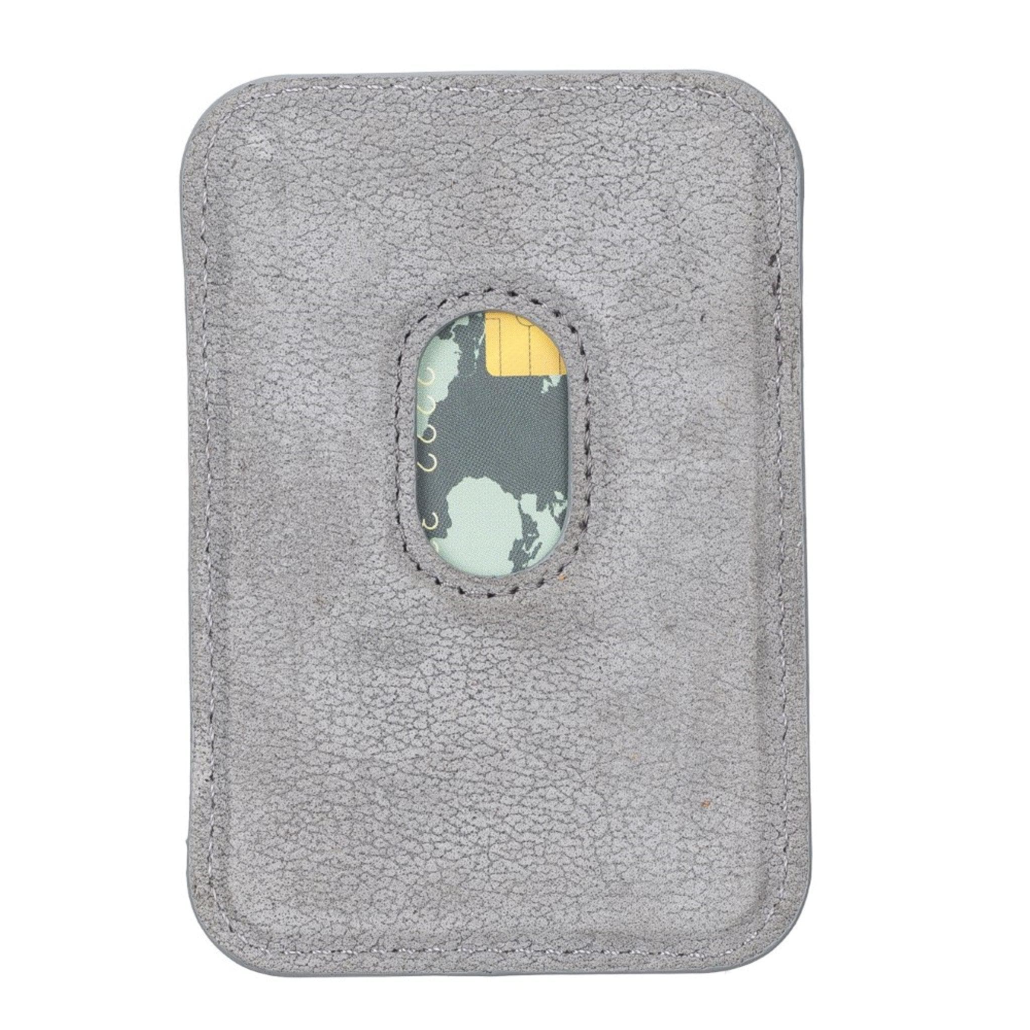 Maggy Magnetic Detachable Leather Card Holder for Back Covers