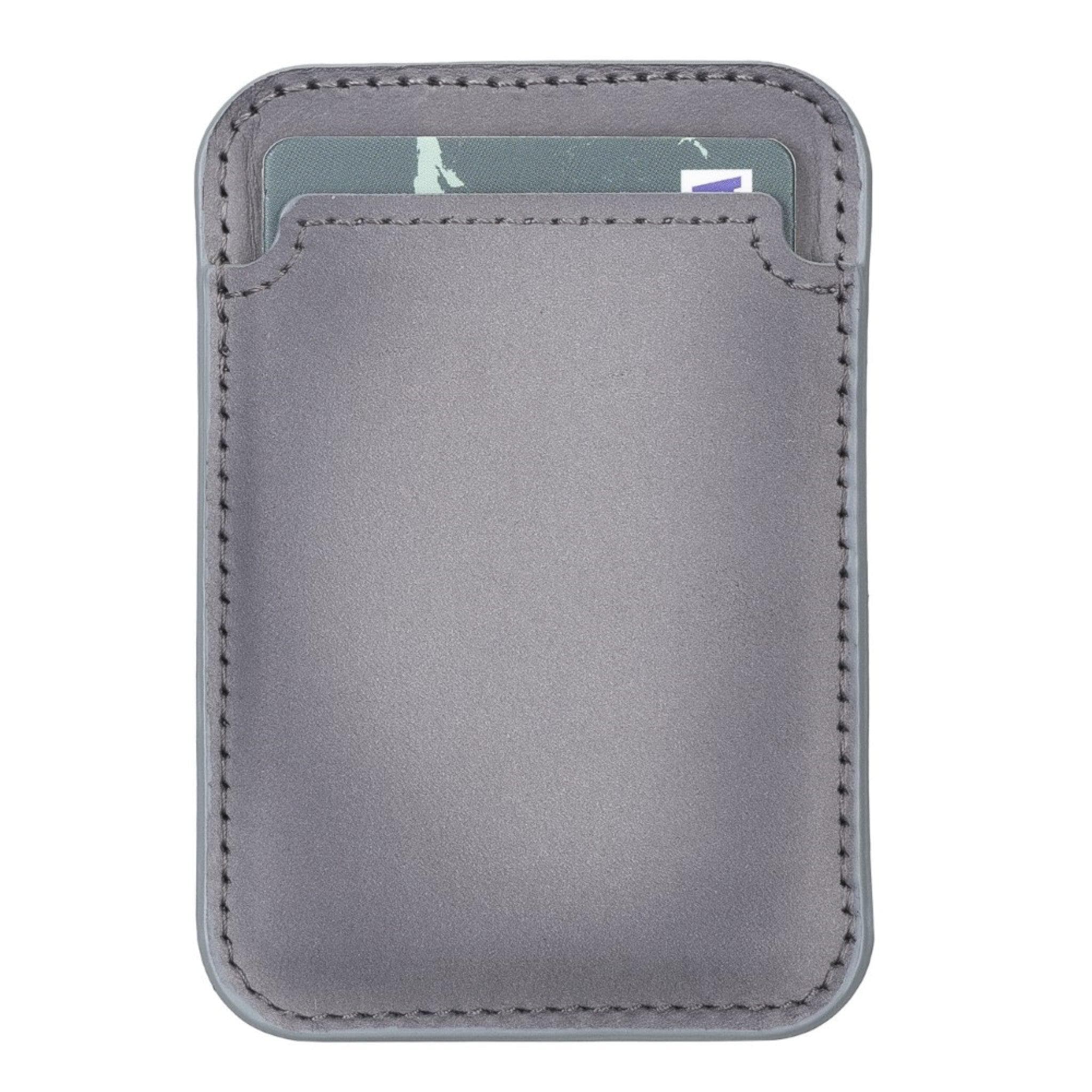 Maggy Magnetic Detachable Leather Card Holder for Back Covers