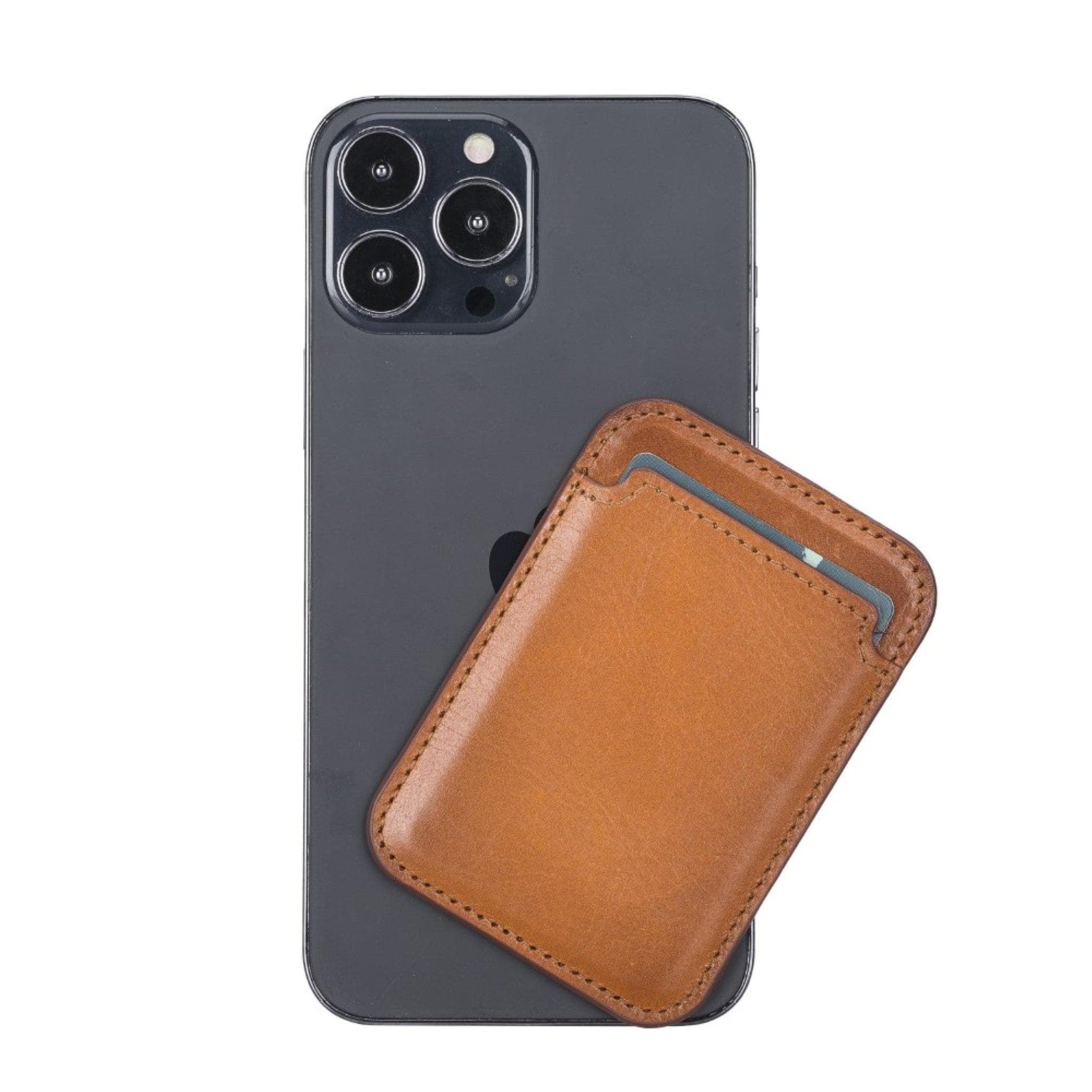 Maggy Magnetic Detachable Leather CardHolder for Back Covers