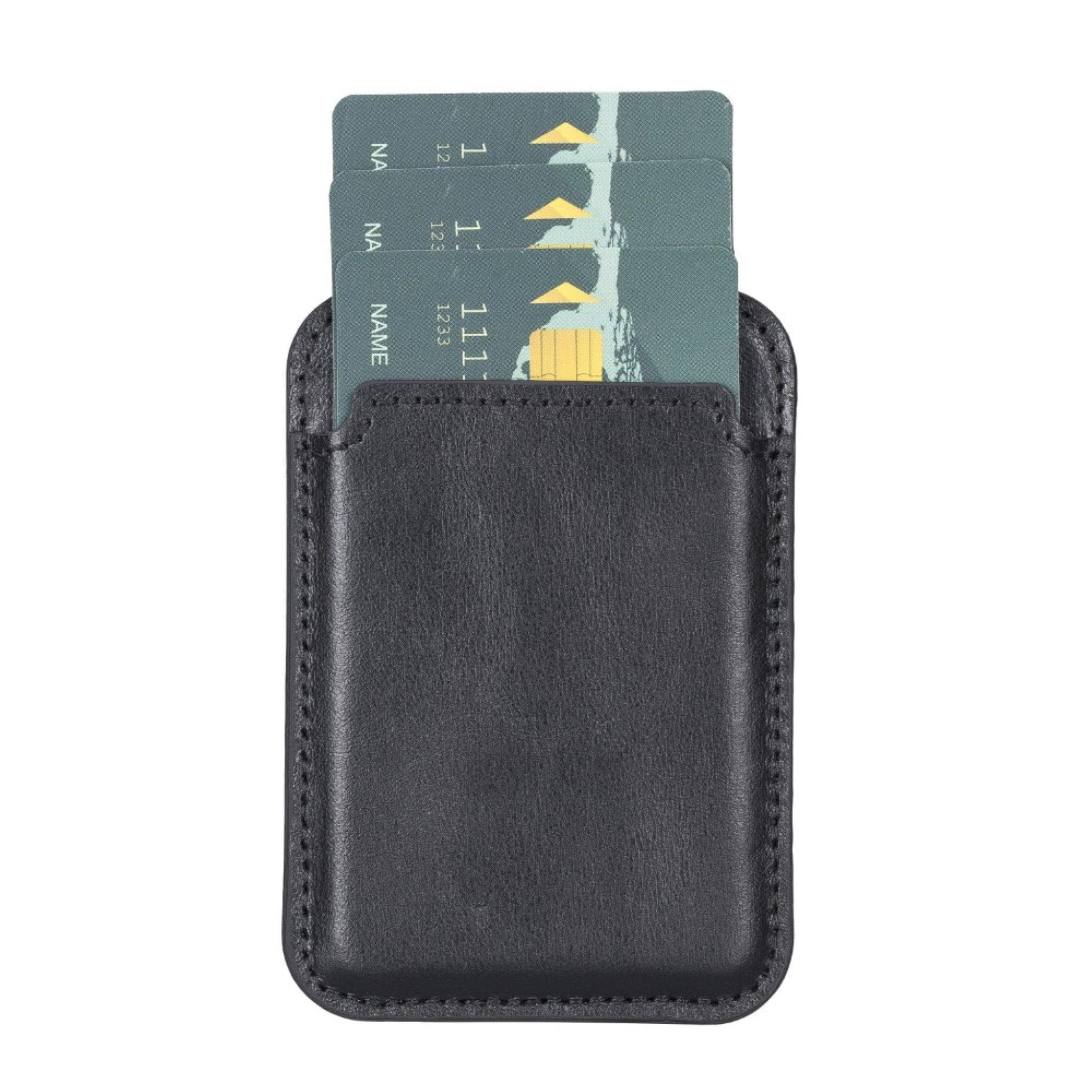 Maggy NE Magnetic Leather Card Holder - RST1 Bouletta