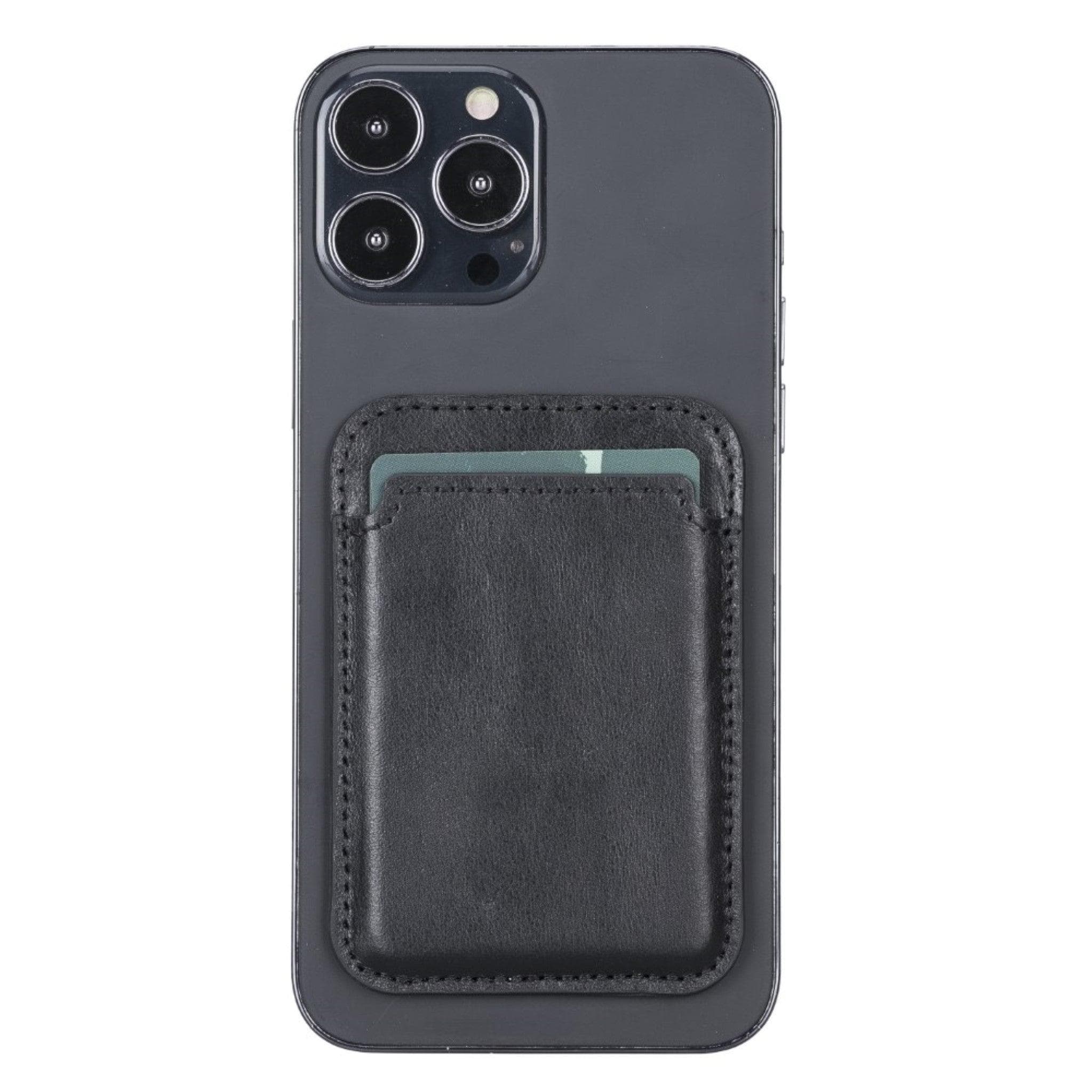 Maggy NE Magnetic Leather Card Holder - RST1 Bouletta