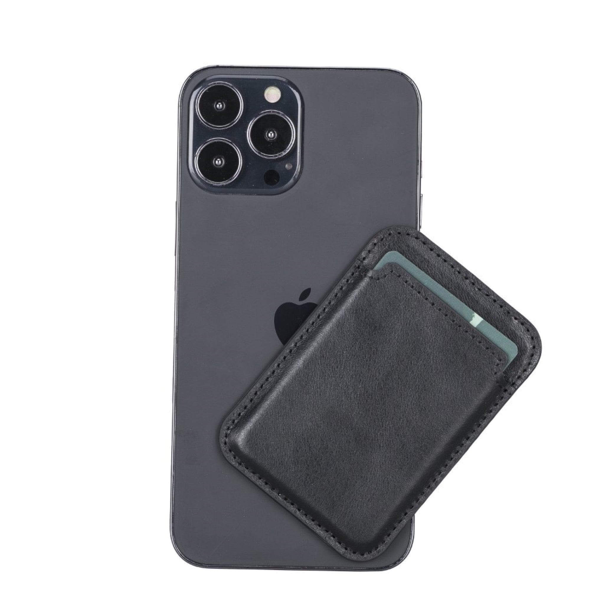 Maggy NE Magnetic Leather Card Holder - RST1 Bouletta