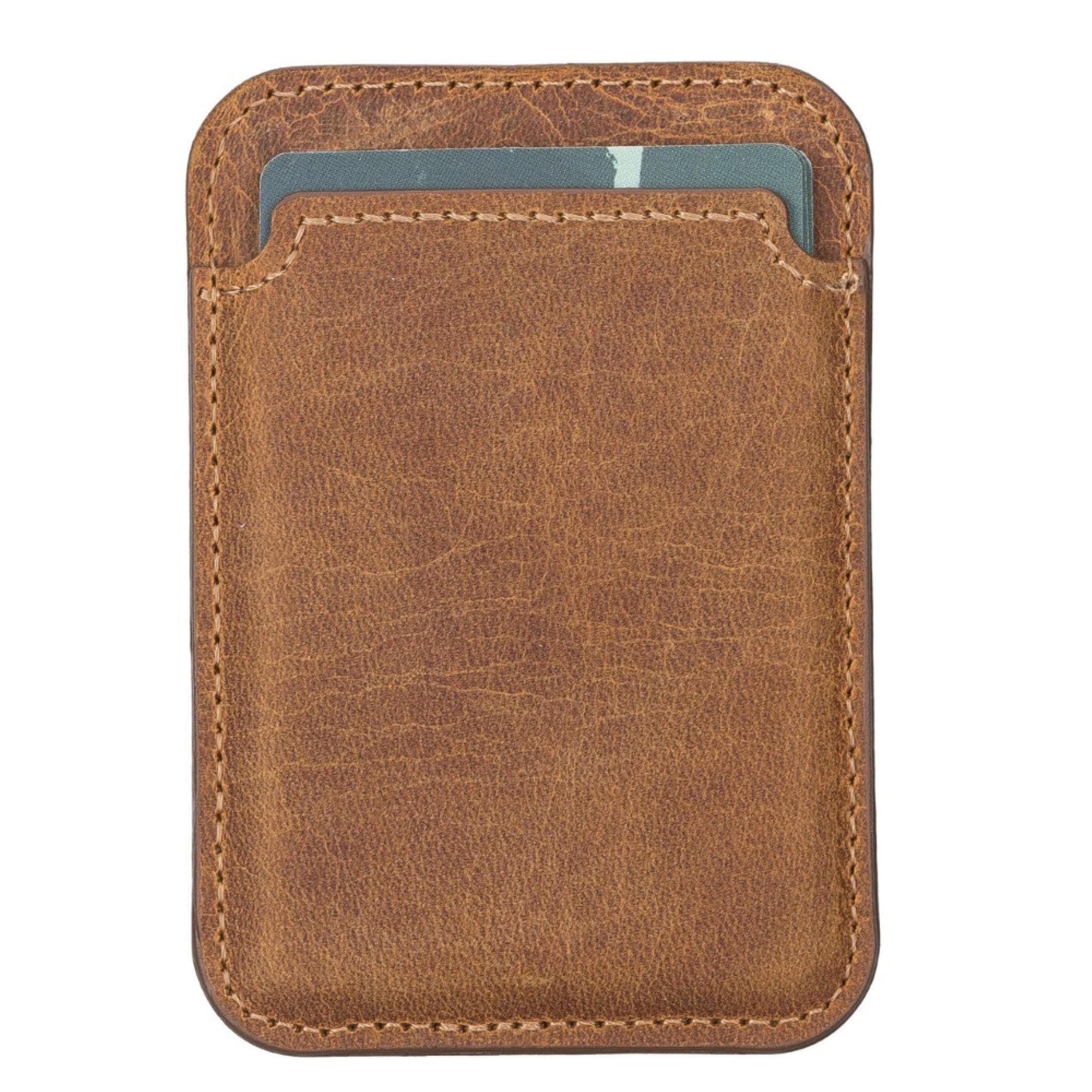 Maggy NE Magnetic Leather Card Holder - RST1 Bouletta