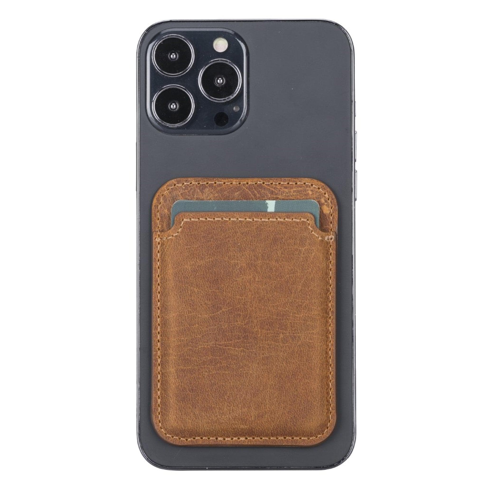 Maggy NE Magnetic Leather Card Holder - RST1 Bouletta