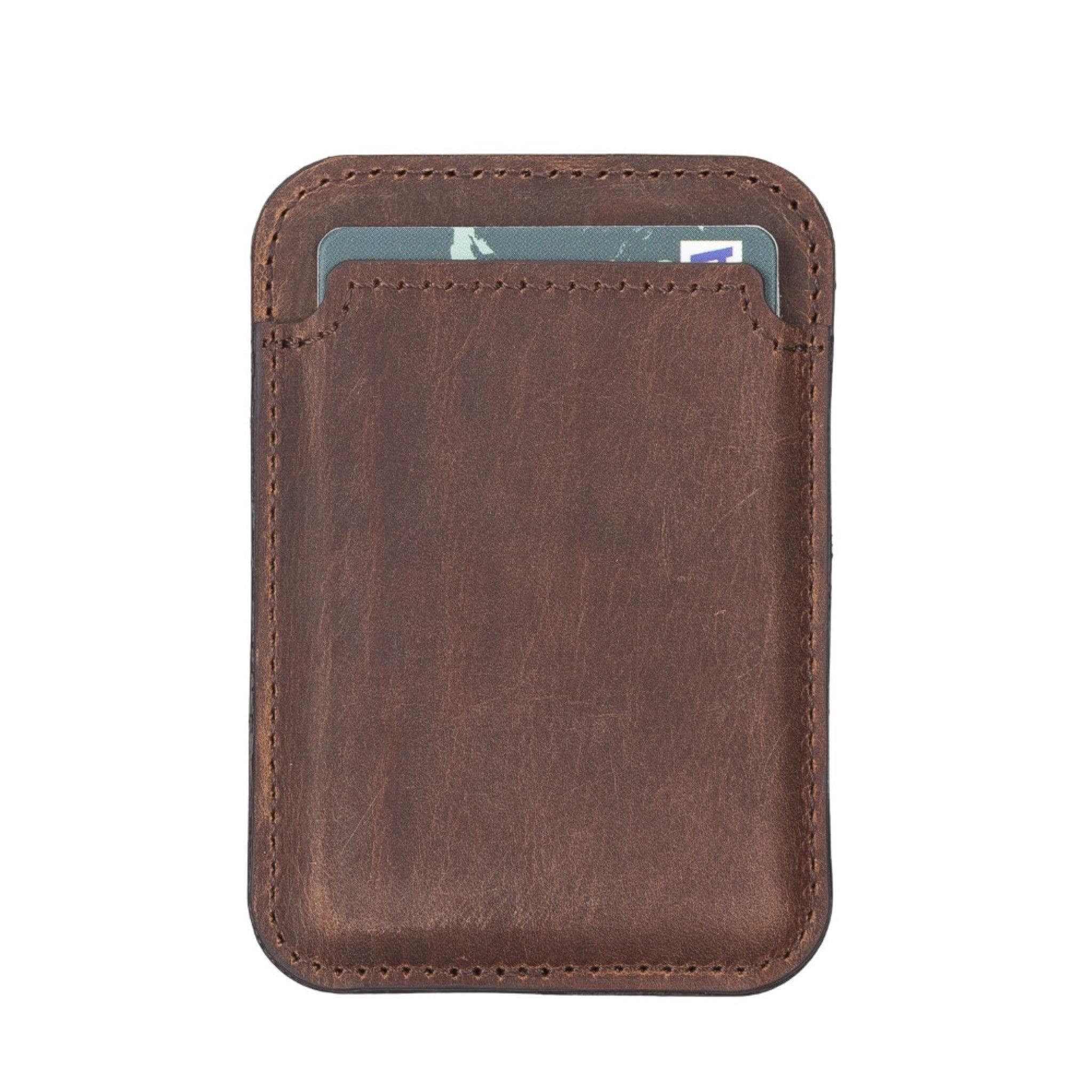 Maggy NE Magnetic Leather Card Holder - RST1 Bouletta
