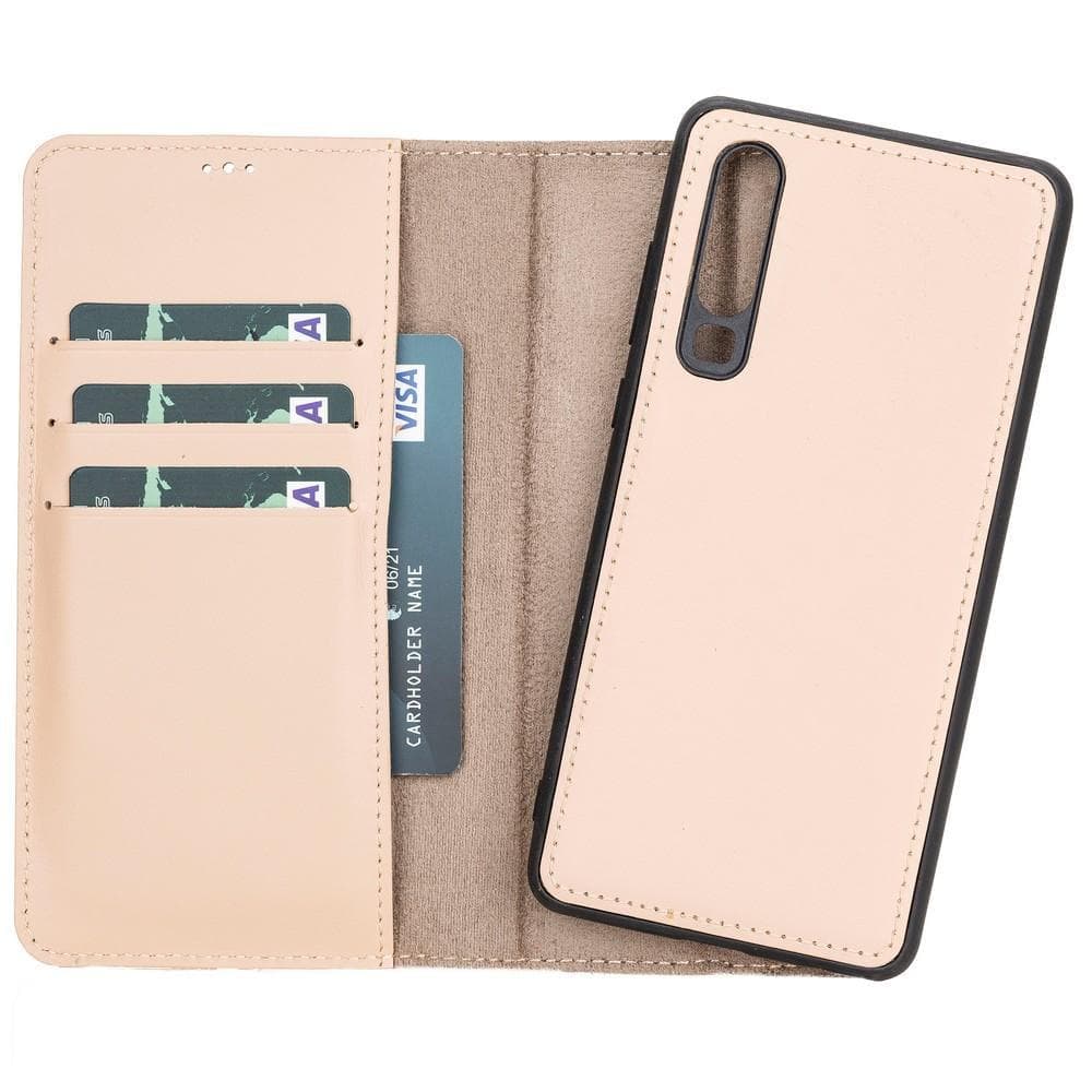 Magic  Detachable Genuine Leather Case / MW Huawei P30 / Nude Biscuit Bouletta