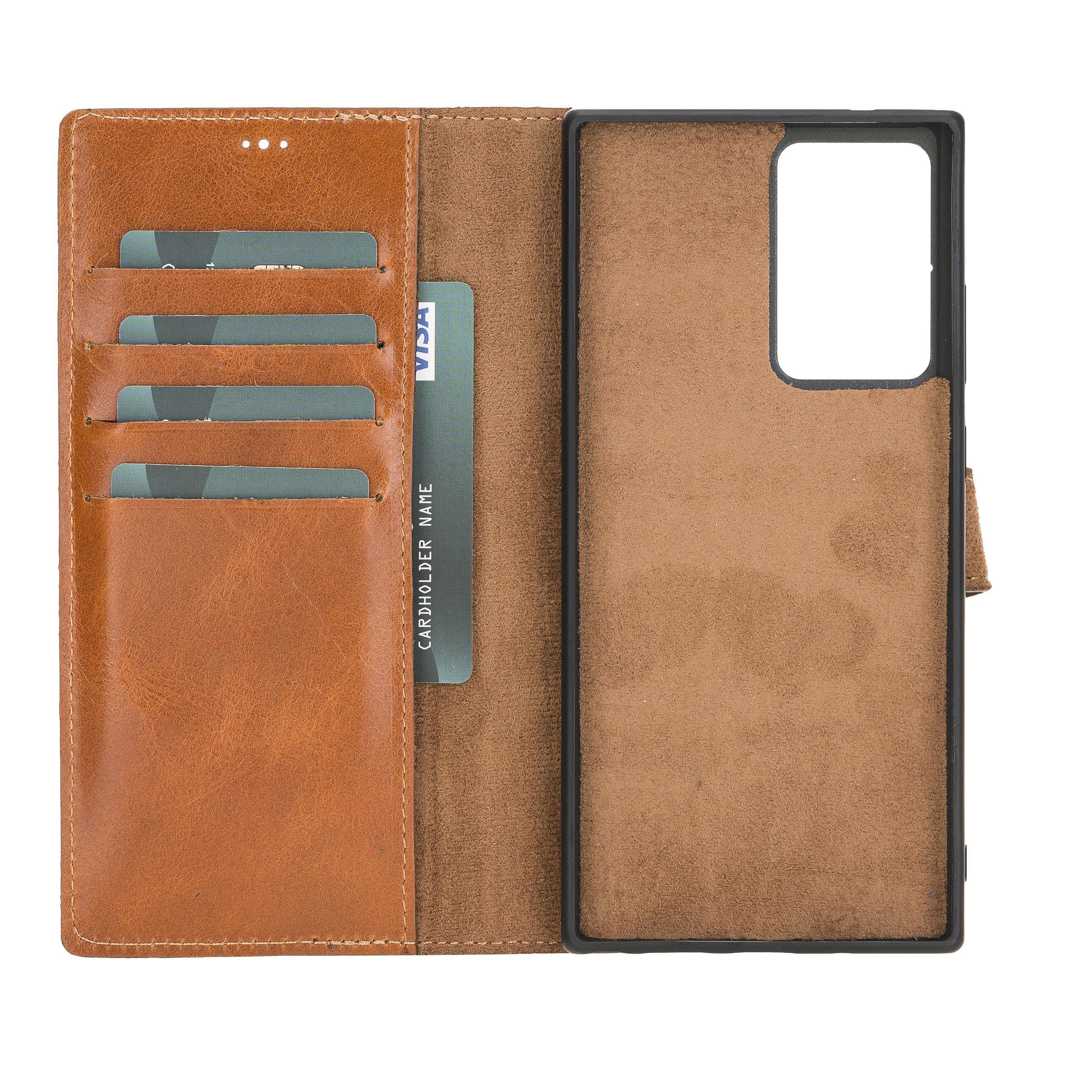 Magic Galaxy Note 20 Series Detachable Genuine Leather Wallet Case - MW Bouletta